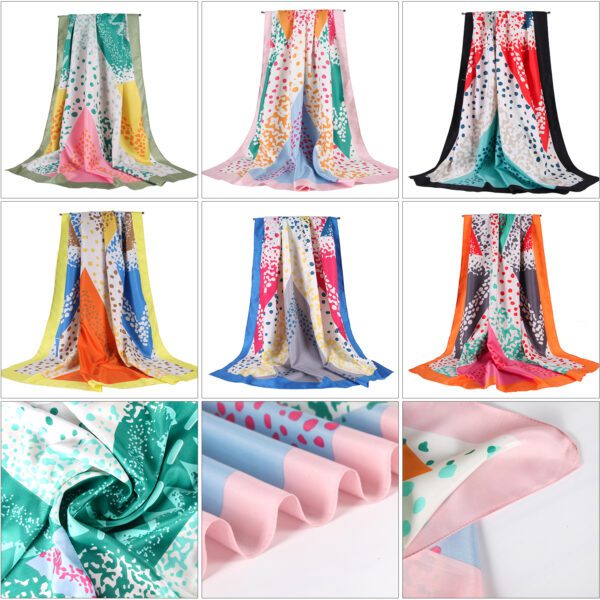 Three Role Block S 20026 Total Circle Flower S-20025-[10][20][80][140][50][80] SCARF.COM