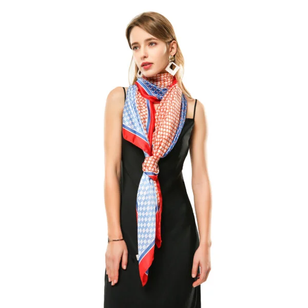 Triangular Geometric Splicing S 20008 Model Red 1 scaled Triangular Geometric Splicing S-20008-[0][180][280][30][0][30] SCARF.COM