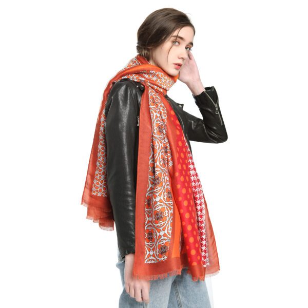 Circle The Dots AW 20005 Model Orange scaled Circle The Dots - Stain - AW-20005-[540][0][0][8][2010][1090] SCARF.COM