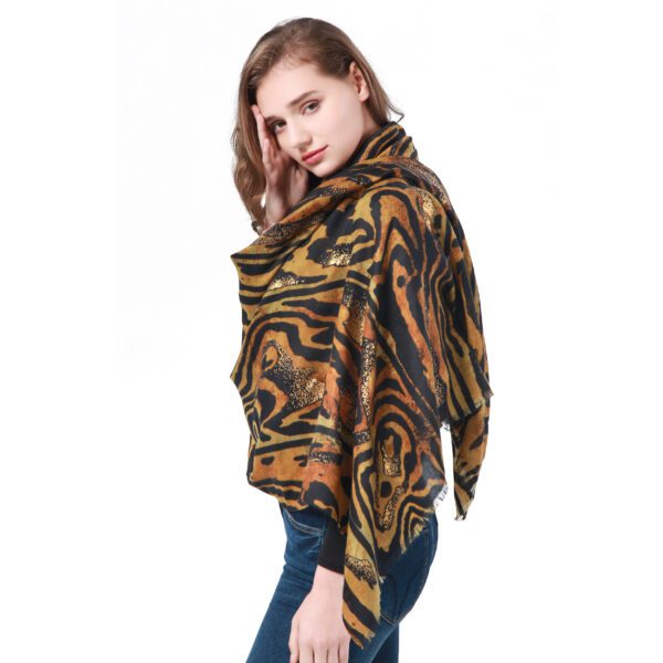 Domineering Tiger Pattern AW 21001 Model Yellow scaled Domineering Tiger Pattern - Stain - AW-21001-[1290][178][248][280][400][660] SCARF.COM