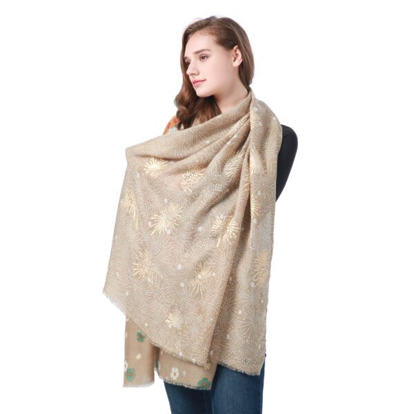 Flying All Over The Sky Add Gold AW 21006 Model Khaki scaled Flying All Over The Sky Add Gold - Stain - AW-21006-[1110][660][540][30][420][450] SCARF.COM