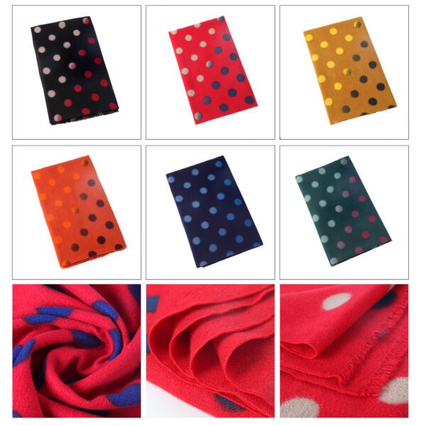 Shuangpin Dot AW 19018 scaled Shuangpin Dot - Cashmere Feel Scarves - AW-19018-[420][200][0][240][210][130] SCARF.COM