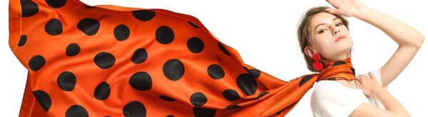 Size Dots AW 19047 Model Orange Banner scaled e1652340655333 Size Dots - Silk Till - AW-19047-[630][528][440][1110][870][400] SCARF.COM