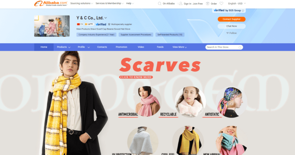 Top 10 scarf wholesalers in China 8 Top 10 Scarf Wholesalers In China SCARF.COM