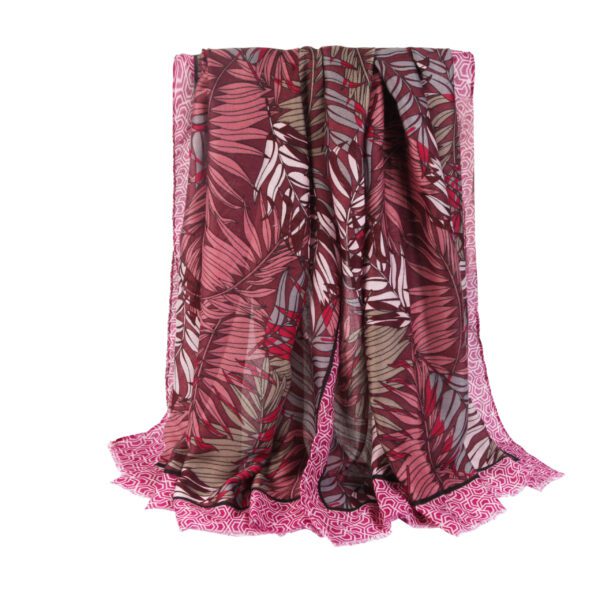 AW 22013 01 Colorful Leaves scaled Colorful Leaves -Stain - AW-22013 SCARF.COM