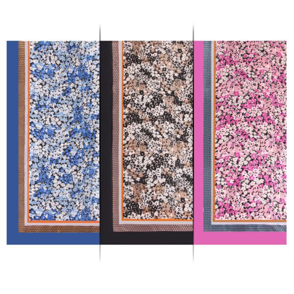 AW 22056d Totail 02 Bicolor Flowers scaled Bicolor Flowers - Silk Stian - AW-22056 SCARF.COM