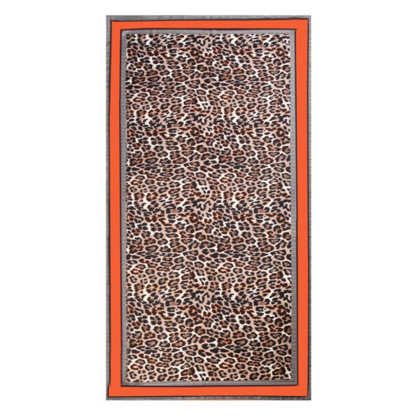 Side Stripes Leopard Print AW 22040 01 Full scaled Side Stripes Leopard Print AW-22040 SCARF.COM