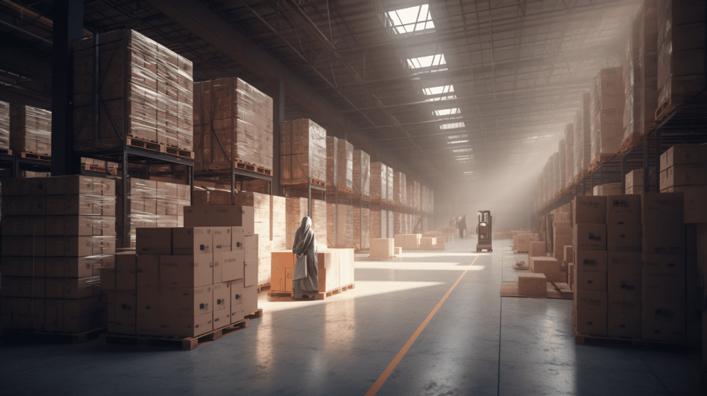 shopccbodily An expansive warehouse filled with boxes and palle 51947c12 39f5 426d 87e9 f2ad93fcfa19