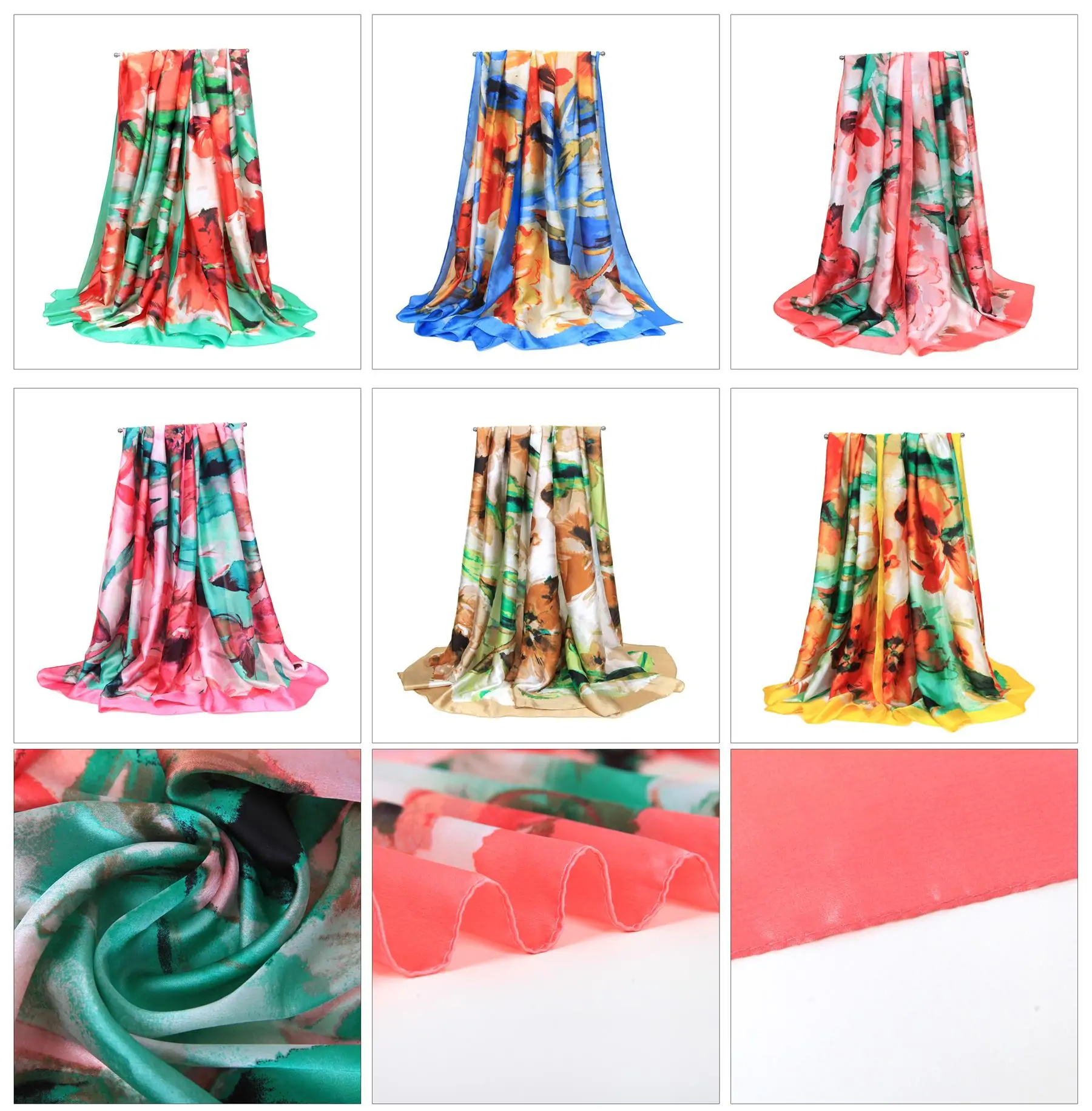 colourful scarf silk
