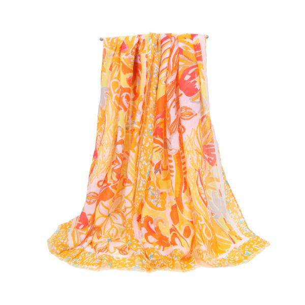 light yellow silk scarf