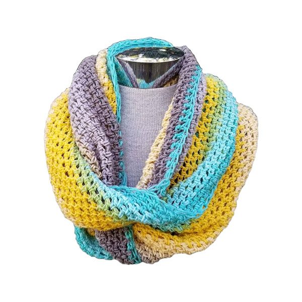 crochet or lace infinity scarf