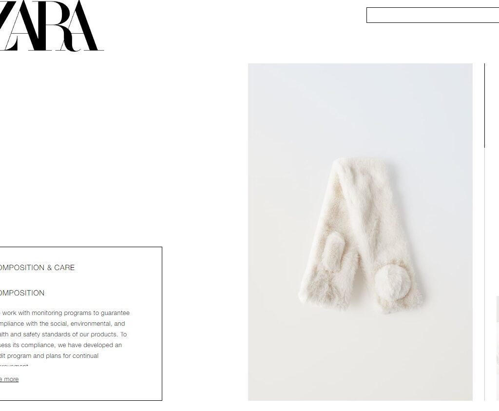 Zara faux fur scarf