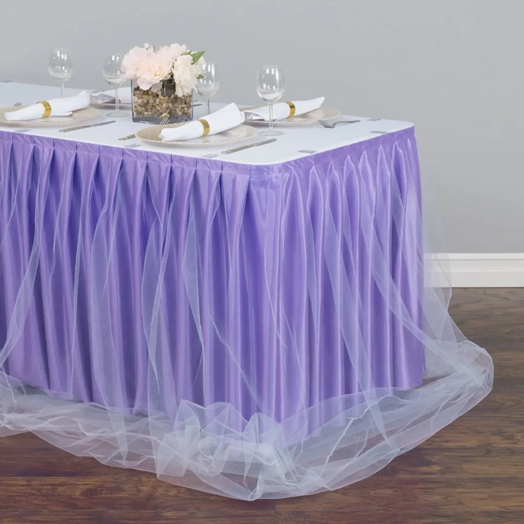 best fabric for tablecloths - organza