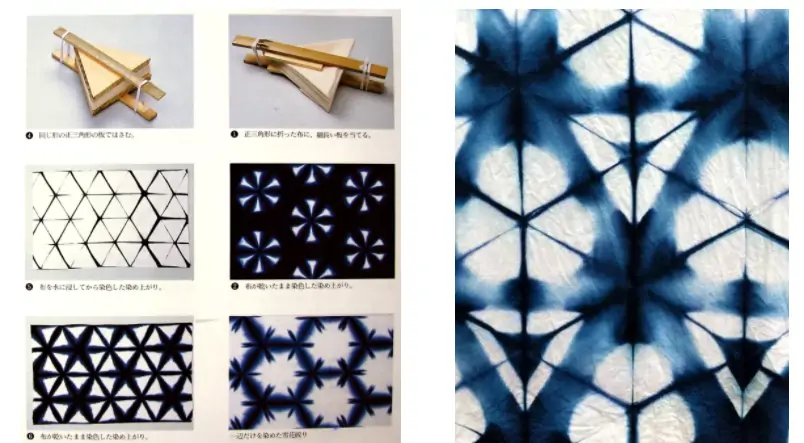 Itajime Triangle shibori