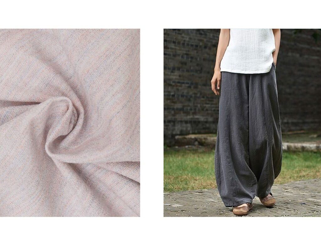 fabric for pants - Linen and cotton blend