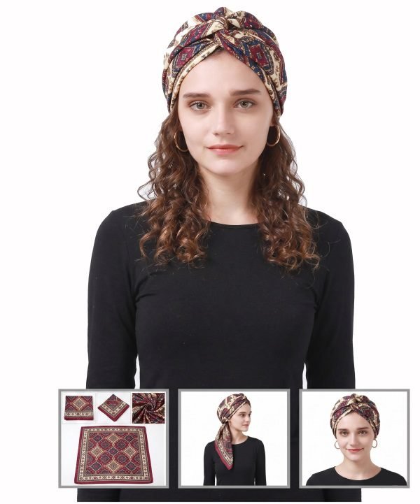 Head scarf​ styled view