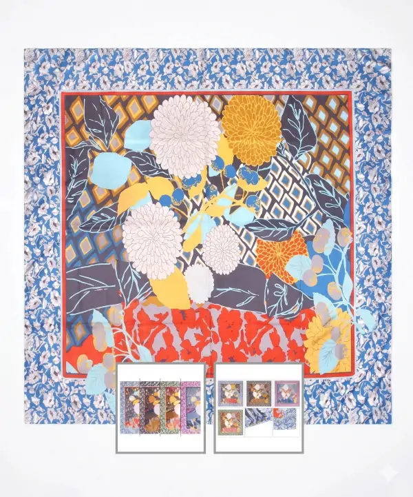 Square Scarf​ styled view