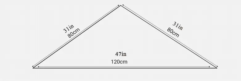 Custom 41 Triangle scarf size
