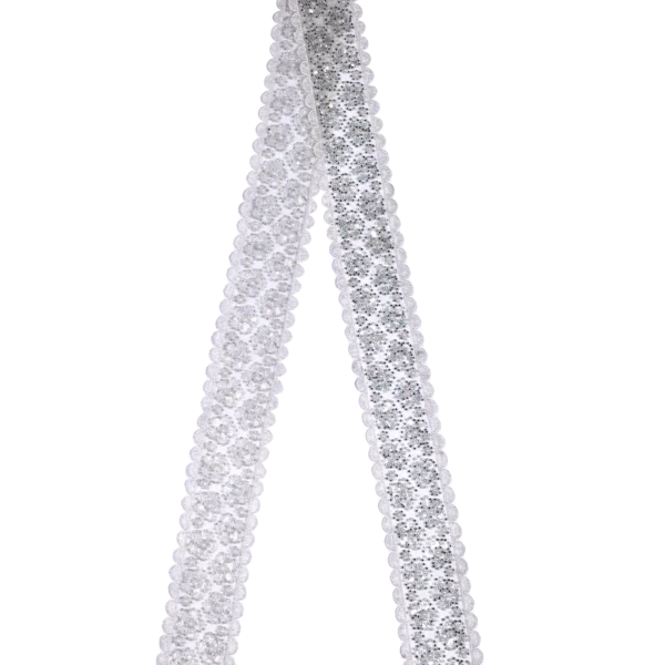 Shimmering Lace Twilly Scarf for Hair Dress Sash Belt