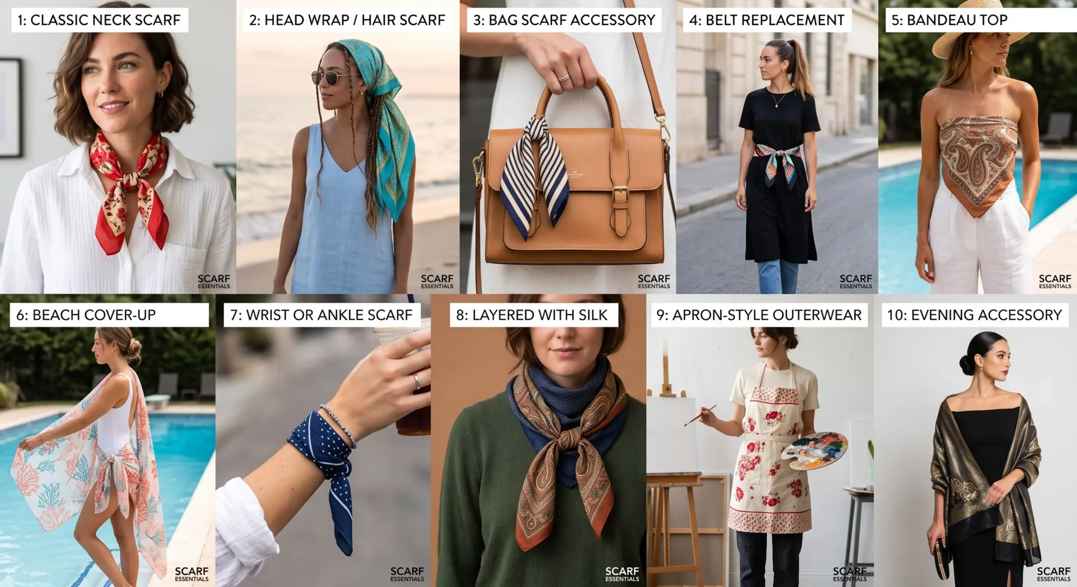 10 Ways to Style a Cotton Scarf