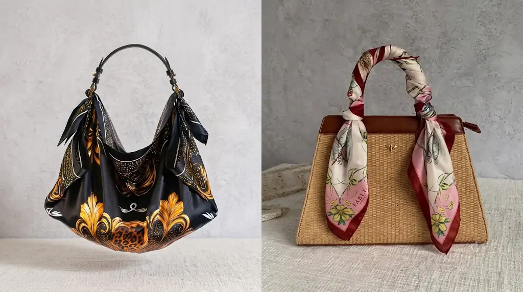 Scarf as Bag Accessory
